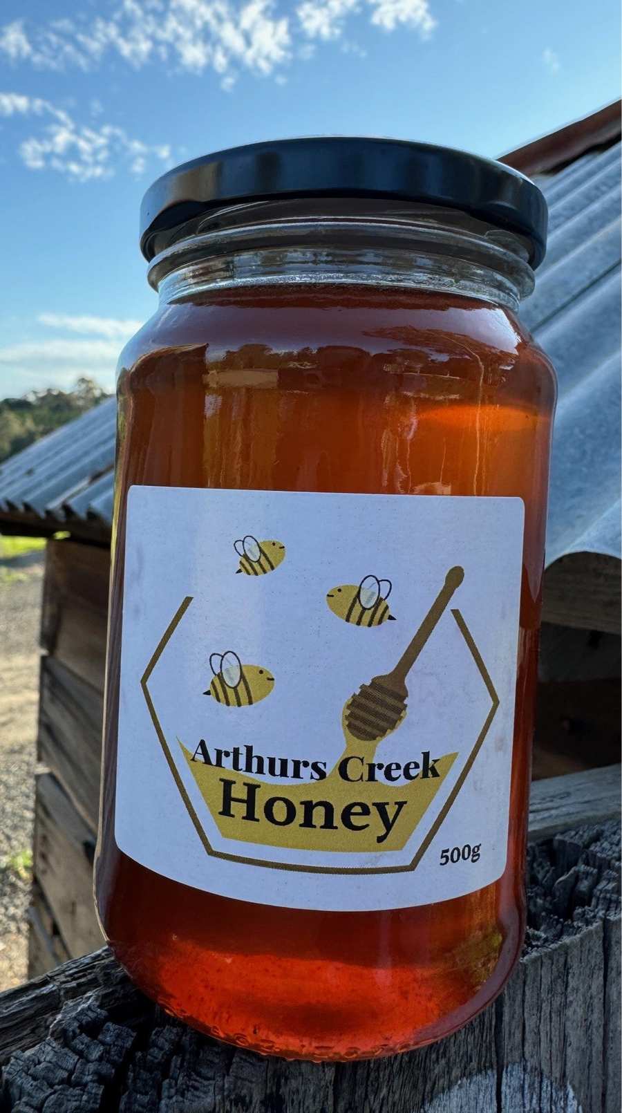 Arthurs Creek Honey 500gm Jar AC Hut